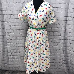Vintage paint splatter dress